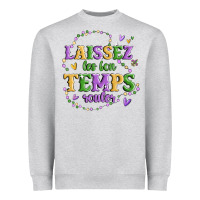 Heather Grey laissez les bon temps rouler Heavyweight Sweatshirt - MaliasSmallBusiness