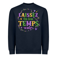 Navy laissez les bon temps rouler Heavyweight Sweatshirt - MaliasSmallBusiness