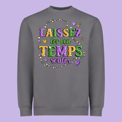 Laissez Les Bon Temps Rouler Heavyweight Sweatshirt Designed By Maliassmallbusiness