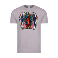 Vintage Zinc Angel Wing Lady of Guadalupe 4th of July Vintage Tee - Jasminsmagicworld