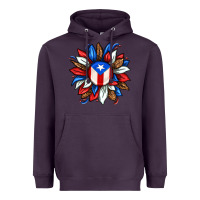 Plum puerto rico sunflower Heavyweight Hoodie - texasbilliewilder