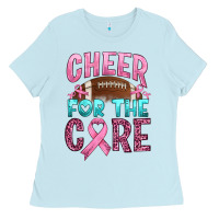 Baby Blue cheer for the core Ladies Tee - HRA Design Shop