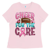 Bubblegum Pink cheer for the core Ladies Tee - HRA Design Shop