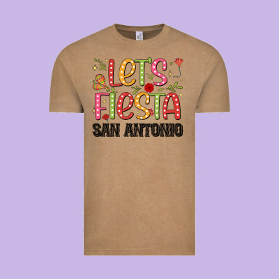 Lets Fiesta San Antonio Vintage Tee Designed By Jahusdesignshop