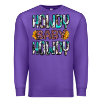 Purple Western Howdy Baby Howdy Premium Sweatshirt - HowdyJamesFarm