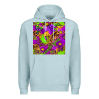 Blue Mist Mardi Gras and jester hat seamless pattern Premium Hoodie - HowdyJamesFarm