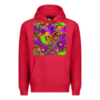 Cardinal Mardi Gras and jester hat seamless pattern Premium Hoodie - HowdyJamesFarm