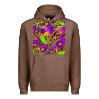 Chestnut Mardi Gras and jester hat seamless pattern Premium Hoodie - HowdyJamesFarm