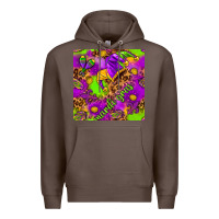 Coffee Mardi Gras and jester hat seamless pattern Premium Hoodie - HowdyJamesFarm