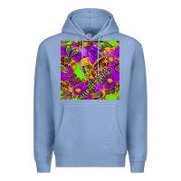 Colony Blue Mardi Gras and jester hat seamless pattern Premium Hoodie - HowdyJamesFarm