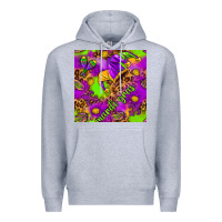 Heather Grey Mardi Gras and jester hat seamless pattern Premium Hoodie - HowdyJamesFarm