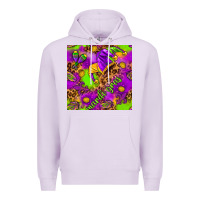 Lilac Mardi Gras and jester hat seamless pattern Premium Hoodie - HowdyJamesFarm