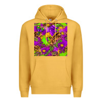 Mustard Mardi Gras and jester hat seamless pattern Premium Hoodie - HowdyJamesFarm