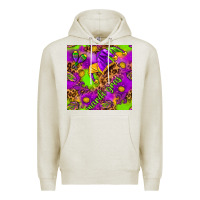 Oatmeal Heather Mardi Gras and jester hat seamless pattern Premium Hoodie - HowdyJamesFarm