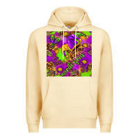 Pina Colada Mardi Gras and jester hat seamless pattern Premium Hoodie - HowdyJamesFarm