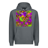 Rock Mardi Gras and jester hat seamless pattern Premium Hoodie - HowdyJamesFarm