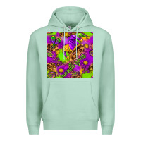 Seafoam Mardi Gras and jester hat seamless pattern Premium Hoodie - HowdyJamesFarm