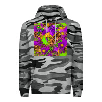 Slate Camo Mardi Gras and jester hat seamless pattern Premium Hoodie - HowdyJamesFarm