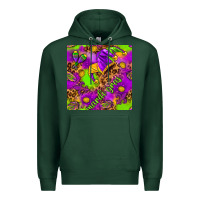Sports Green Mardi Gras and jester hat seamless pattern Premium Hoodie - HowdyJamesFarm