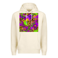 Tofu Mardi Gras and jester hat seamless pattern Premium Hoodie - HowdyJamesFarm
