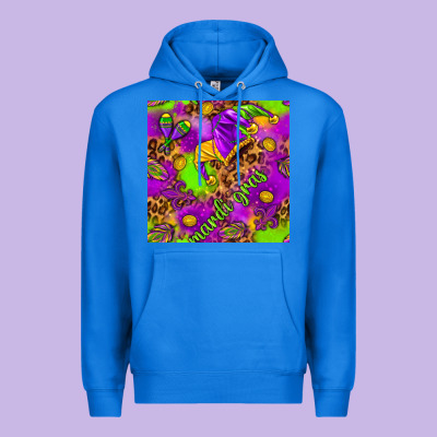 Mardi Gras And Jester Hat Seamless Pattern Premium Hoodie Designed By Howdyjamesfarm