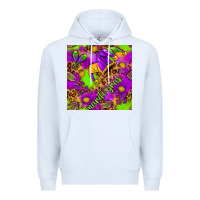 White Mardi Gras and jester hat seamless pattern Premium Hoodie - HowdyJamesFarm