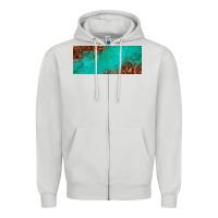 Dove Grey tooled leather turquoise glitter 11oz mug Zipper Hoodie - Jasminsmagicworld