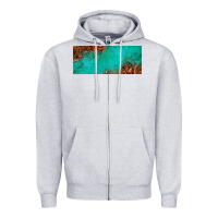 Heather Grey tooled leather turquoise glitter 11oz mug Zipper Hoodie - Jasminsmagicworld