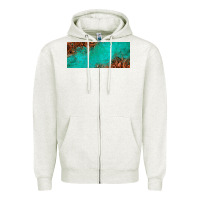 Oatmeal Heather tooled leather turquoise glitter 11oz mug Zipper Hoodie - Jasminsmagicworld