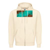 Sandshell tooled leather turquoise glitter 11oz mug Zipper Hoodie - Jasminsmagicworld