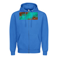 True Royal tooled leather turquoise glitter 11oz mug Zipper Hoodie - Jasminsmagicworld