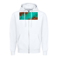 White tooled leather turquoise glitter 11oz mug Zipper Hoodie - Jasminsmagicworld