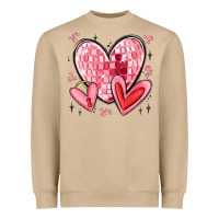 Mushroom valentines hearts Heavyweight Sweatshirt - MaliasSmallBusiness