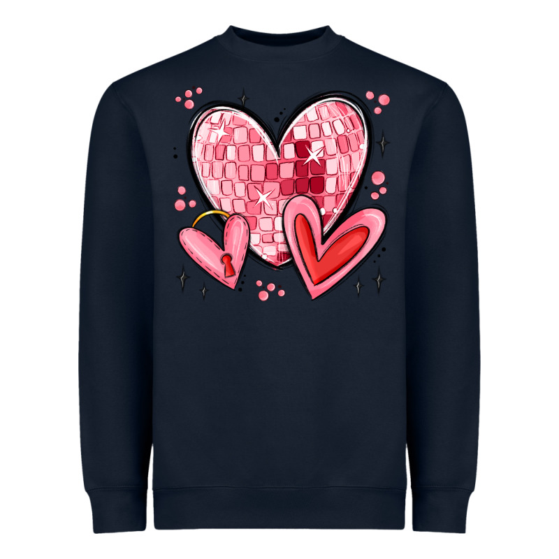 Valentines Hearts Heavyweight Sweatshirt by MaliasSmallBusiness | Teevron