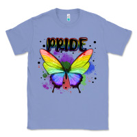 Colony Blue rainbow butterfly pride lgbtq Classic Tee - MaliasSmallBusiness