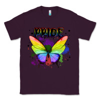 Plum rainbow butterfly pride lgbtq Classic Tee - MaliasSmallBusiness