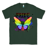 Sports Green rainbow butterfly pride lgbtq Classic Tee - MaliasSmallBusiness