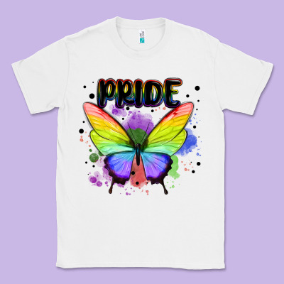 Rainbow Butterfly Pride Lgbtq Classic Tee Designed By Maliassmallbusiness