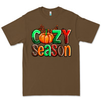 Cacao cozy season with fall colors palette and pumpkin Premium Tee - AdoDesignShop