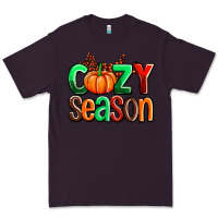Plum cozy season with fall colors palette and pumpkin Premium Tee - AdoDesignShop