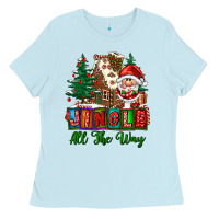 Baby Blue jingle all the way Ladies Tee - FaDigitalArtStudio