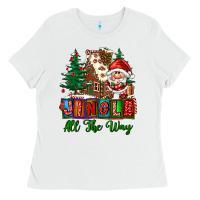 White jingle all the way Ladies Tee - FaDigitalArtStudio