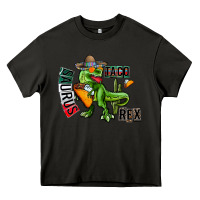 Asphalt taco saurus rex Heavy Core Tee - CowhideDigitalArt
