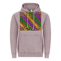 Vintage Zinc mardi gras leopard glitter bead Vintage Hoodie - BarkalooDesign