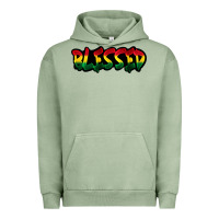 Pigment Oil Green Juneteenth blessed Urban Hoodie - FaDigitalArtStudio