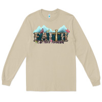 Mushroom faith can move mountains cross Long Sleeve Tee - NancyCooperArtShop
