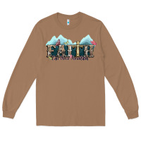 Toasted Coconut faith can move mountains cross Long Sleeve Tee - NancyCooperArtShop