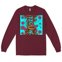 Burgundy Madre Long Sleeve Tee - JahusDesignShop