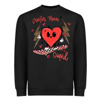 Black cooler than cupid Heavyweight Sweatshirt - MaliasSmallBusiness