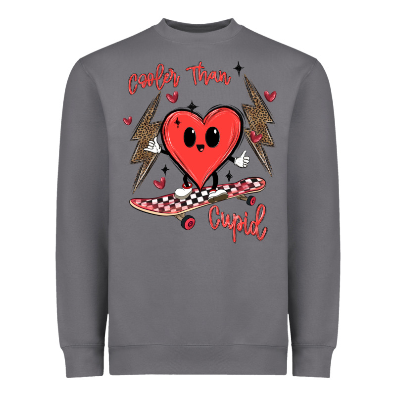 Cooler Than Cupid Heavyweight Sweatshirt by MaliasSmallBusiness | Teevron